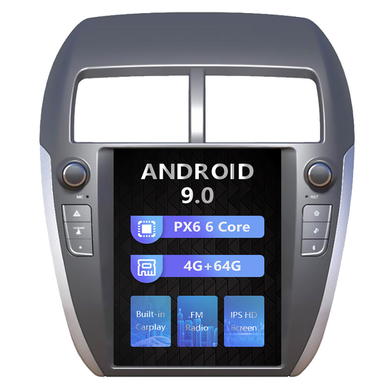 Mitsubishi ASX Tesla style 10.4 inch Android Car DVD Player 